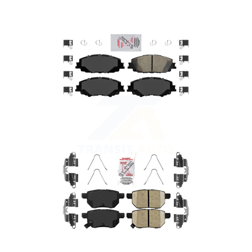 AmeriBRAKES KNF-100508 Disc Brake Pad for 2019-2022 Toyota Corolla, Toyota Prius Prime - Front and Rear