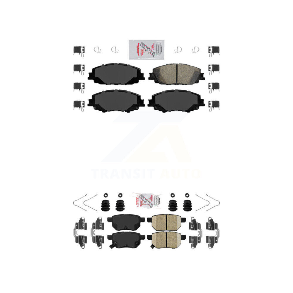AmeriBRAKES KNF-100509 Disc Brake Pad for 2019-2022 Toyota Corolla, Toyota Prius Prime - Front and Rear
