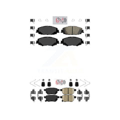 AmeriBRAKES KNF-100509 Disc Brake Pad for 2019-2022 Toyota Corolla, Toyota Prius Prime - Front and Rear