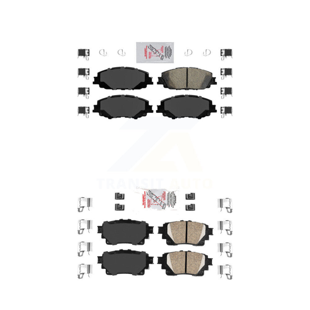 AmeriBRAKES KNF-100510 Disc Brake Pad for 2019-2025 Toyota Corolla - Front and Rear