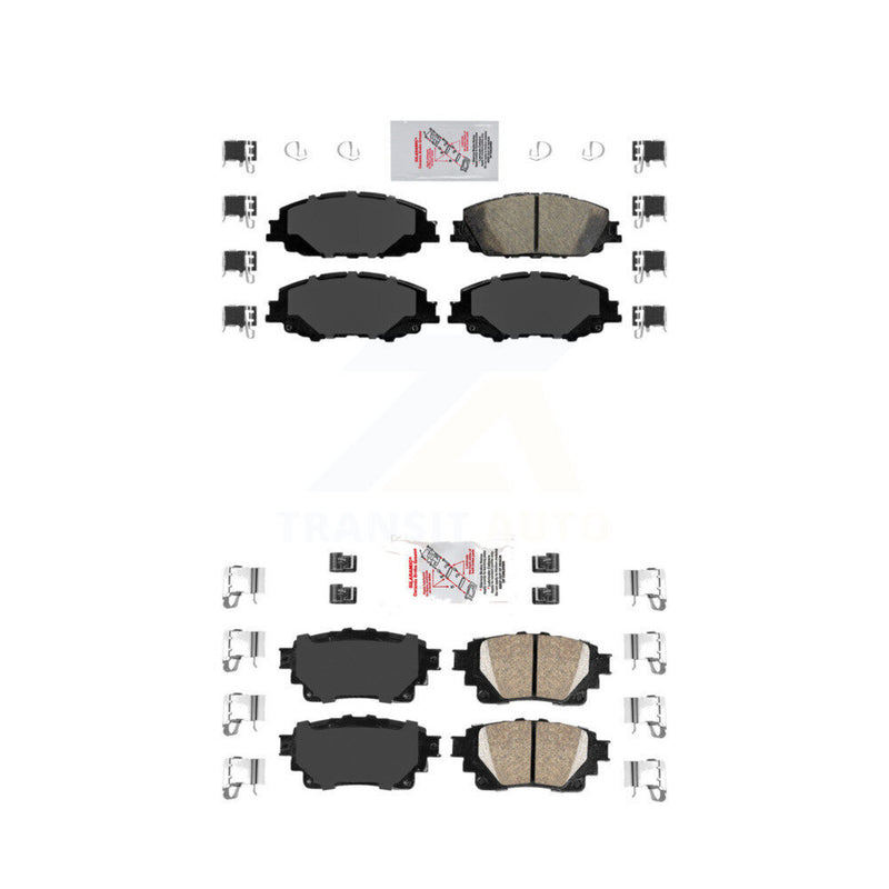 AmeriBRAKES KNF-100510 Disc Brake Pad for 2019-2025 Toyota Corolla - Front and Rear