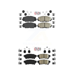 AmeriBRAKES KNF-100511 Disc Brake Pad for 2012-2018 Toyota Prius V - Front and Rear