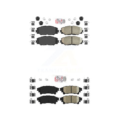 AmeriBRAKES KNF-100512 Disc Brake Pad for 2012-2018 Toyota Prius V - Front and Rear