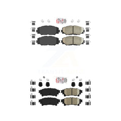 AmeriBRAKES KNF-100513 Disc Brake Pad for 2012-2018 Toyota Prius V - Front and Rear
