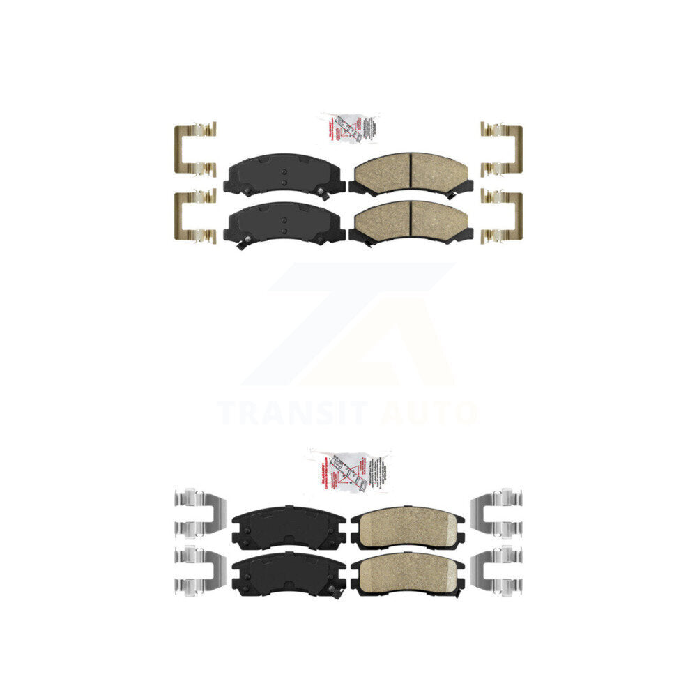 AmeriBRAKES KNF-100519 Disc Brake Pad for 2006-2010 Chevrolet Impala, Buick Allure and More - Front and Rear