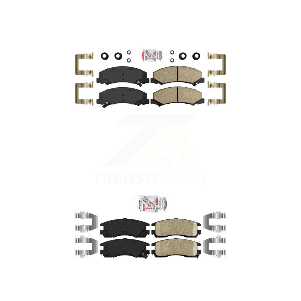 AmeriBRAKES KNF-100520 Disc Brake Pad for 2006-2010 Chevrolet Impala, Buick Allure and More - Front and Rear