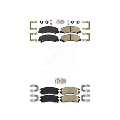 AmeriBRAKES KNF-100520 Disc Brake Pad for 2006-2010 Chevrolet Impala, Buick Allure and More - Front and Rear