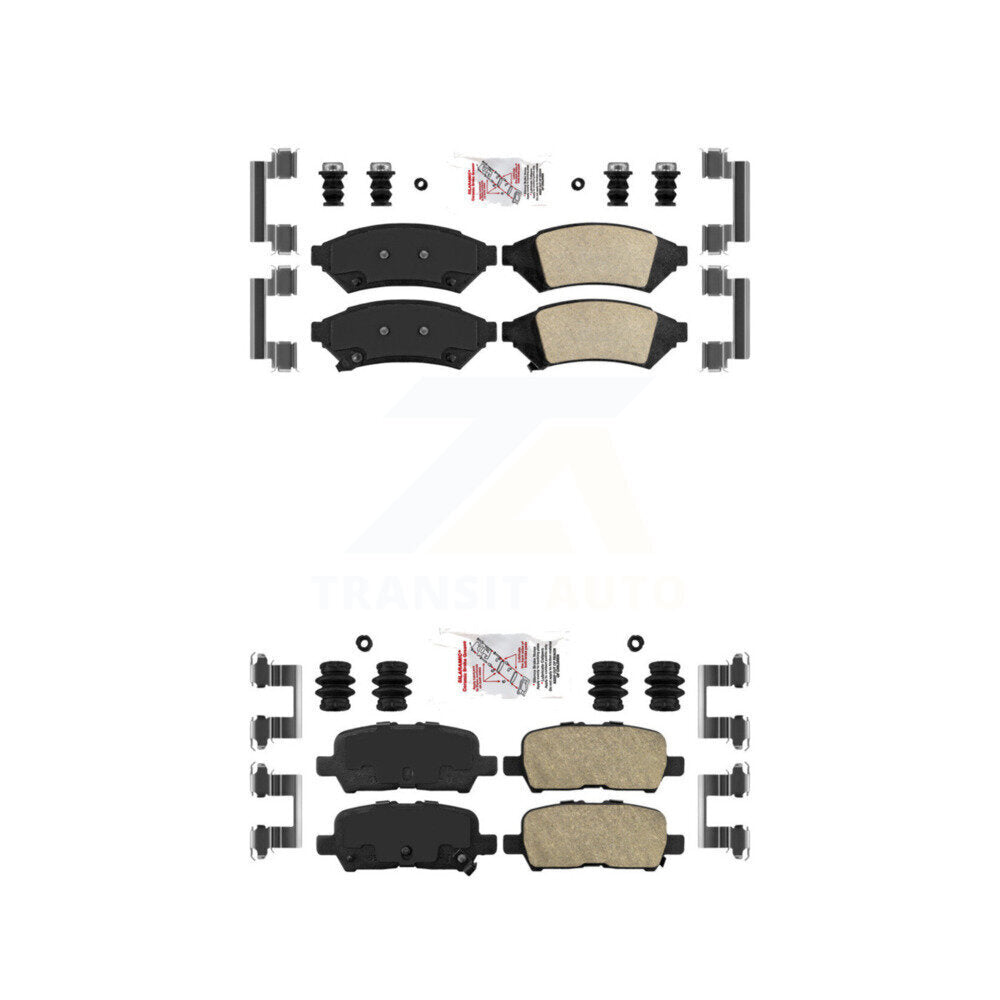 AmeriBRAKES KNF-100521 Disc Brake Pad for 2004-2009 Buick Allure, Buick LaCrosse, Pontiac Grand Prix - Front and Rear