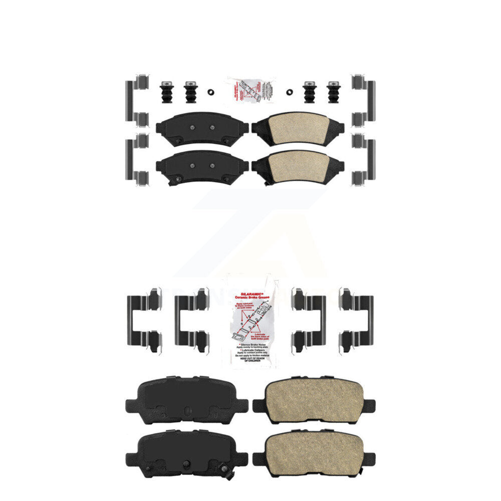 AmeriBRAKES KNF-100522 Disc Brake Pad for 2004-2009 Buick Allure, Buick LaCrosse, Pontiac Grand Prix - Front and Rear