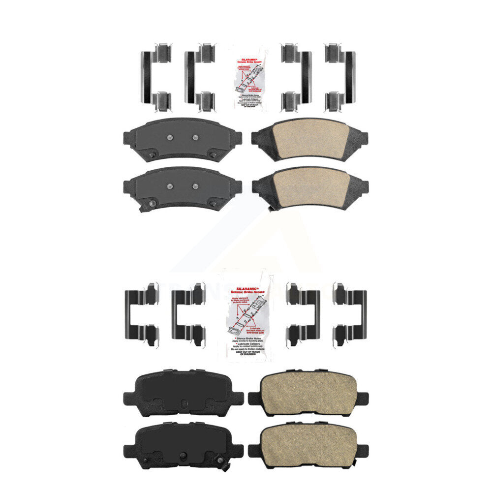 AmeriBRAKES KNF-100524 Disc Brake Pad for 2004-2009 Buick Allure, Buick LaCrosse, Pontiac Grand Prix - Front and Rear