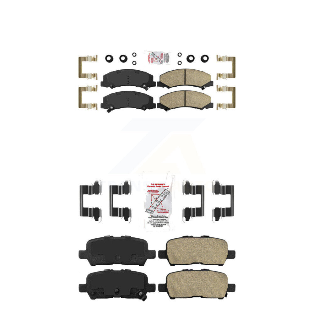 AmeriBRAKES KNF-100530 Disc Brake Pad for 2010-2016 Chevrolet Impala Limited, Chevrolet Impala - Front and Rear