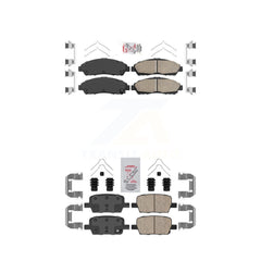 AmeriBRAKES KNF-100535 Disc Brake Pad for 2017-2020 Cadillac XT6, Chevrolet Traverse and More - Front and Rear