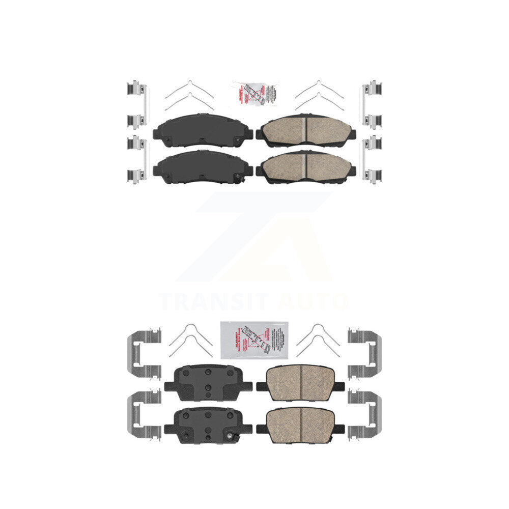 AmeriBRAKES KNF-100536 Disc Brake Pad for 2017-2020 Cadillac XT6, Chevrolet Traverse and More - Front and Rear