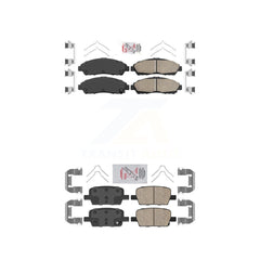 AmeriBRAKES KNF-100536 Disc Brake Pad for 2017-2020 Cadillac XT6, Chevrolet Traverse and More - Front and Rear