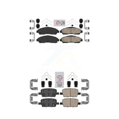 AmeriBRAKES KNF-100537 Disc Brake Pad for 2017-2020 Cadillac XT6, Chevrolet Traverse and More - Front and Rear