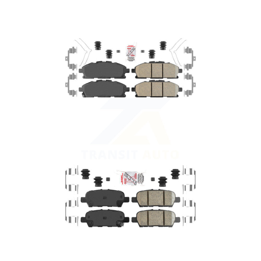 AmeriBRAKES KNF-100540 Disc Brake Pad for 2011-2017 Nissan Quest - Front and Rear
