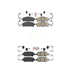 AmeriBRAKES KNF-100540 Disc Brake Pad for 2011-2017 Nissan Quest - Front and Rear
