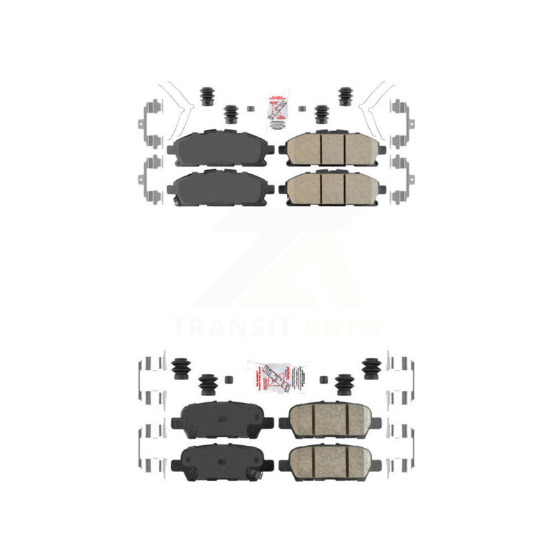 AmeriBRAKES KNF-100540 Disc Brake Pad for 2011-2017 Nissan Quest - Front and Rear