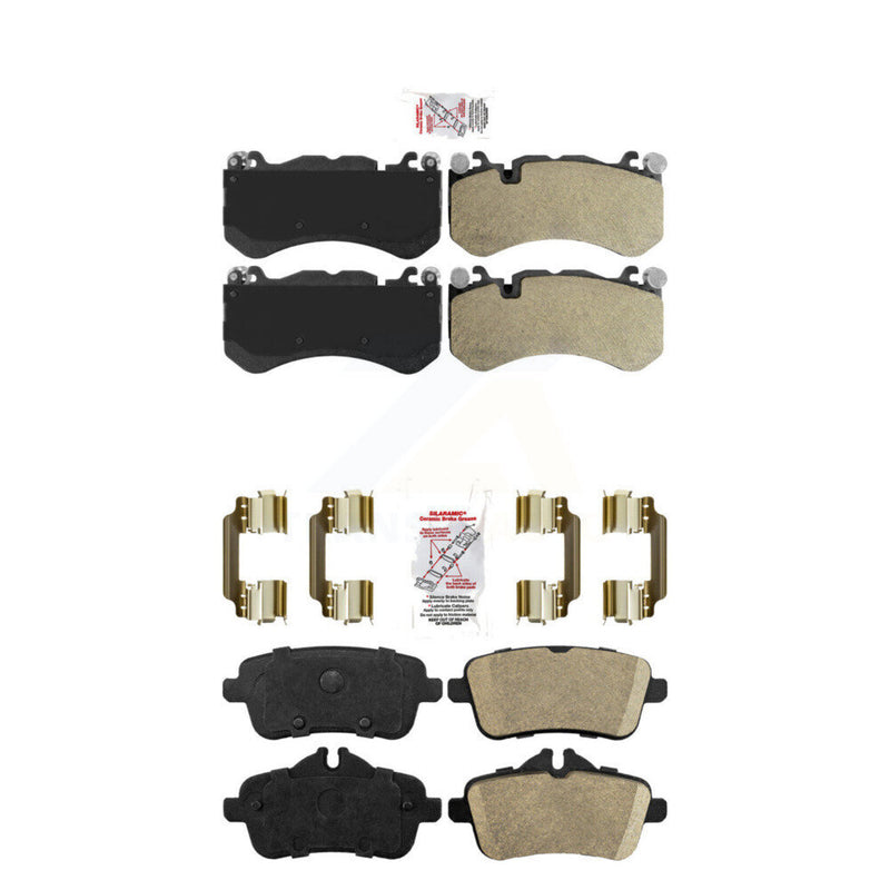 AmeriBRAKES KNF-100544 Disc Brake Pad for 2012-2019 Mercedes-Benz GLE43 AMG, Mercedes-Benz GLE63 AMG and More - Front and Rear