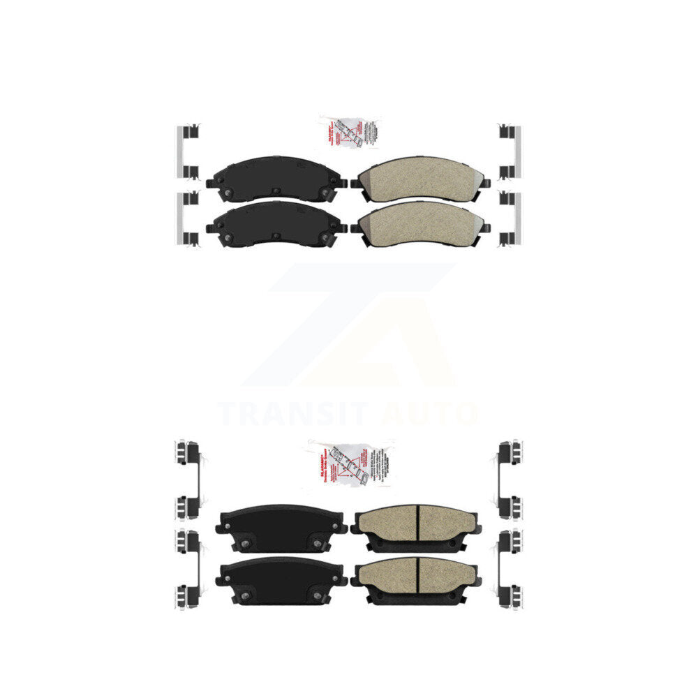 AmeriBRAKES KNF-100550 Disc Brake Pad for 2004-2009 Cadillac SRX, Cadillac CTS, Cadillac STS - Front and Rear