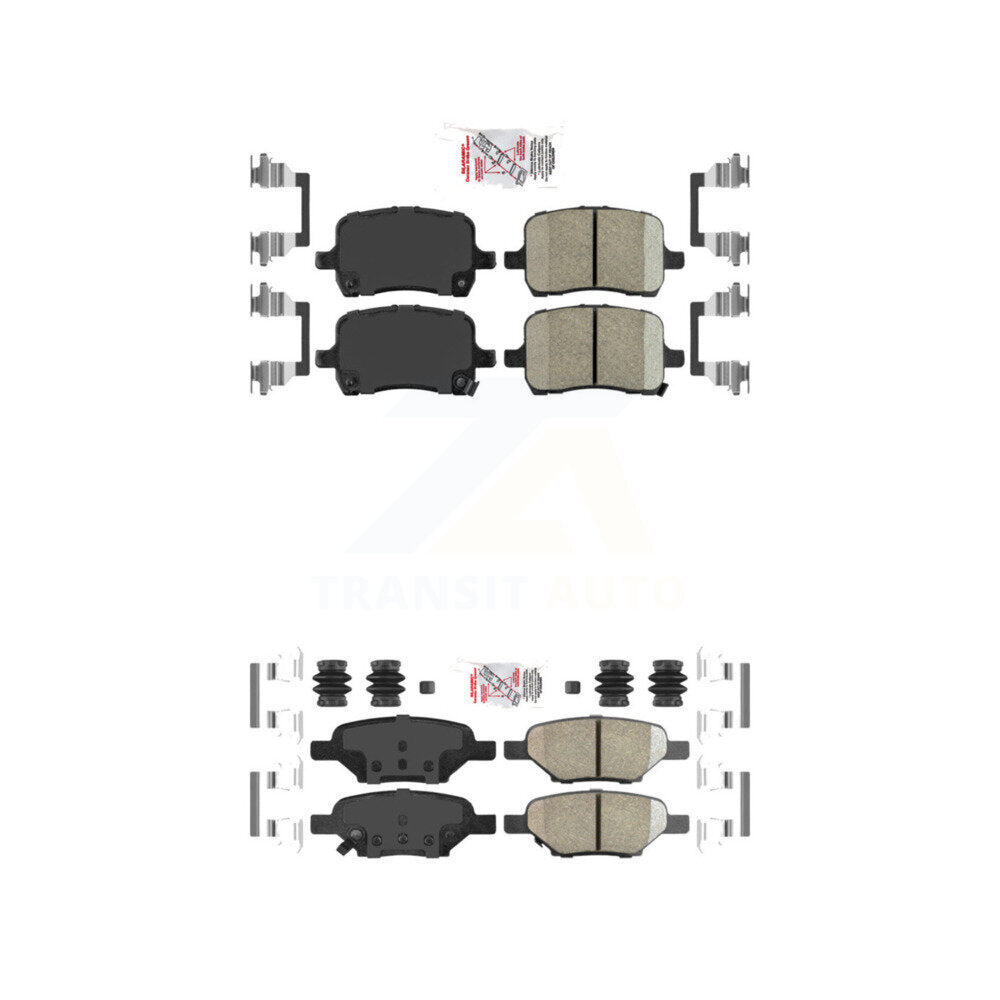 AmeriBRAKES KNF-100551 Disc Brake Pad for 2004-2010 Chevrolet HHR, Pontiac G5 and More - Front and Rear
