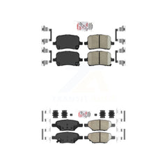 AmeriBRAKES KNF-100551 Disc Brake Pad for 2004-2010 Chevrolet HHR, Pontiac G5 and More - Front and Rear
