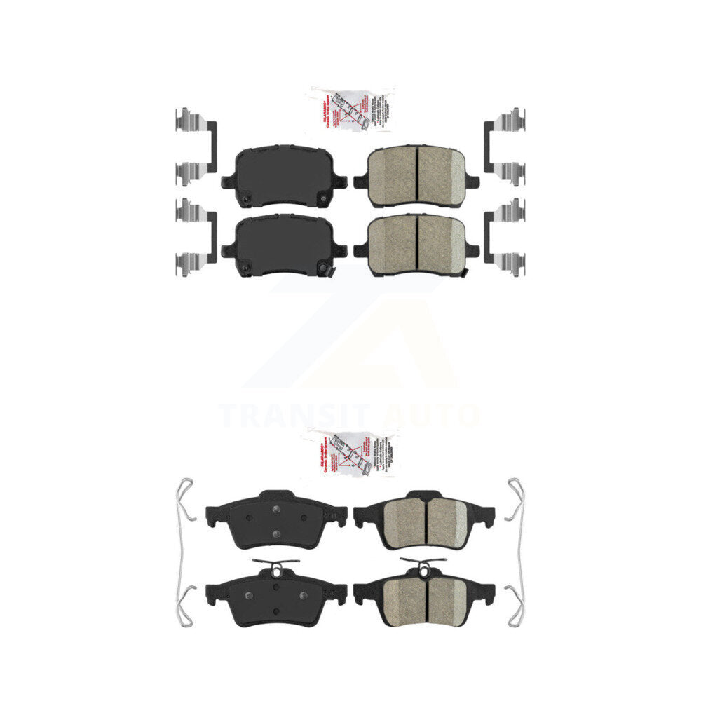 AmeriBRAKES KNF-100555 Disc Brake Pad for 2006-2010 Saturn Sky, Pontiac Solstice - Front and Rear