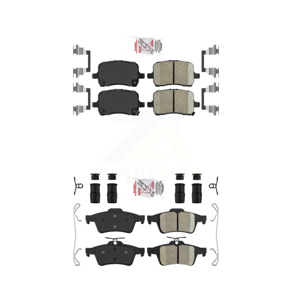 AmeriBRAKES KNF-100556 Disc Brake Pad for 2006-2010 Saturn Sky, Pontiac Solstice - Front and Rear