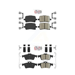 AmeriBRAKES KNF-100556 Disc Brake Pad for 2006-2010 Saturn Sky, Pontiac Solstice - Front and Rear