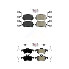 AmeriBRAKES KNF-100557 Disc Brake Pad for 2006-2010 Saturn Sky, Pontiac Solstice - Front and Rear