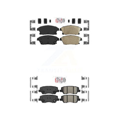 AmeriBRAKES KNF-100570 Disc Brake Pad for 2013-2015 Cadillac ATS - Front and Rear