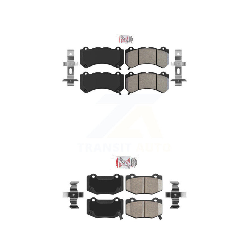 AmeriBRAKES KNF-100572 Disc Brake Pad for 2015-2020 Chevrolet Camaro, Chevrolet Corvette, Cadillac ATS - Front and Rear