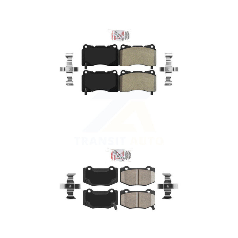 AmeriBRAKES KNF-100573 Disc Brake Pad for 2014-2019 Chevrolet Corvette - Front and Rear