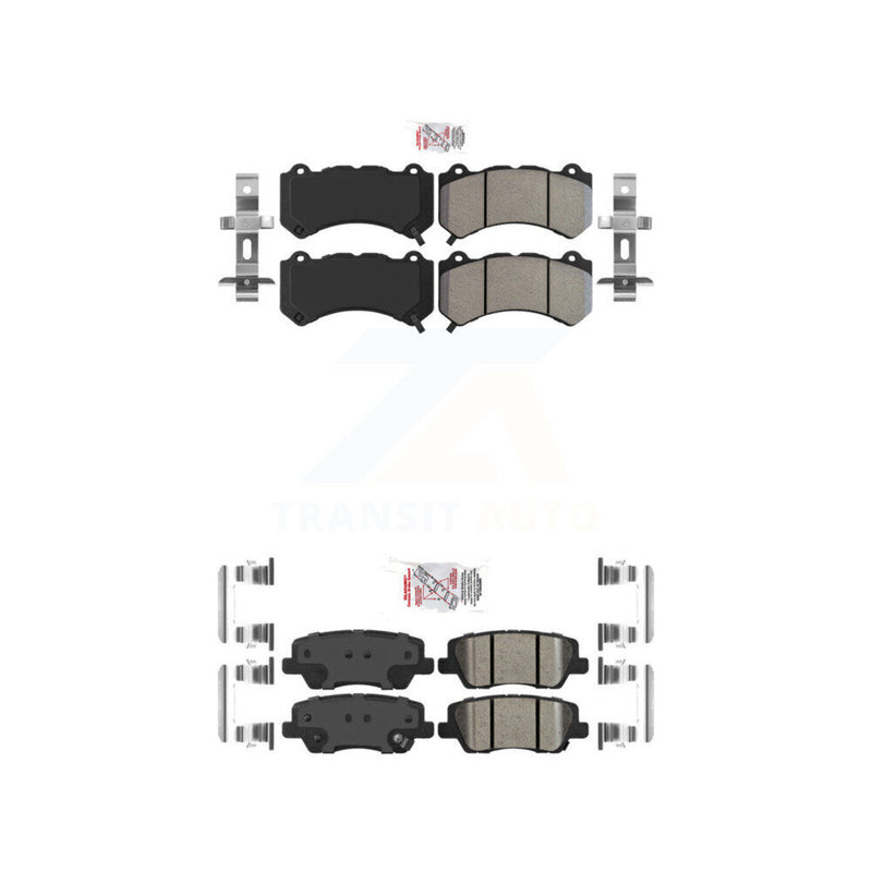 AmeriBRAKES KNF-100574 Disc Brake Pad for 2015-2016 Cadillac CTS - Front and Rear