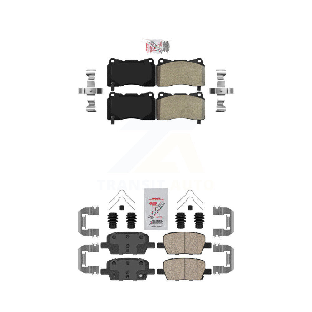 AmeriBRAKES KNF-100576 Disc Brake Pad for 2016-2022 Chevrolet Camaro, Cadillac CT6 - Front and Rear