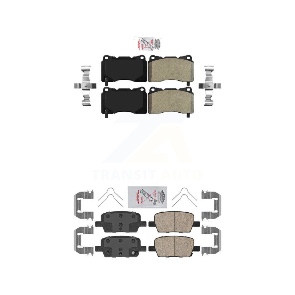 AmeriBRAKES KNF-100577 Disc Brake Pad for 2016-2022 Chevrolet Camaro, Cadillac CT6 - Front and Rear