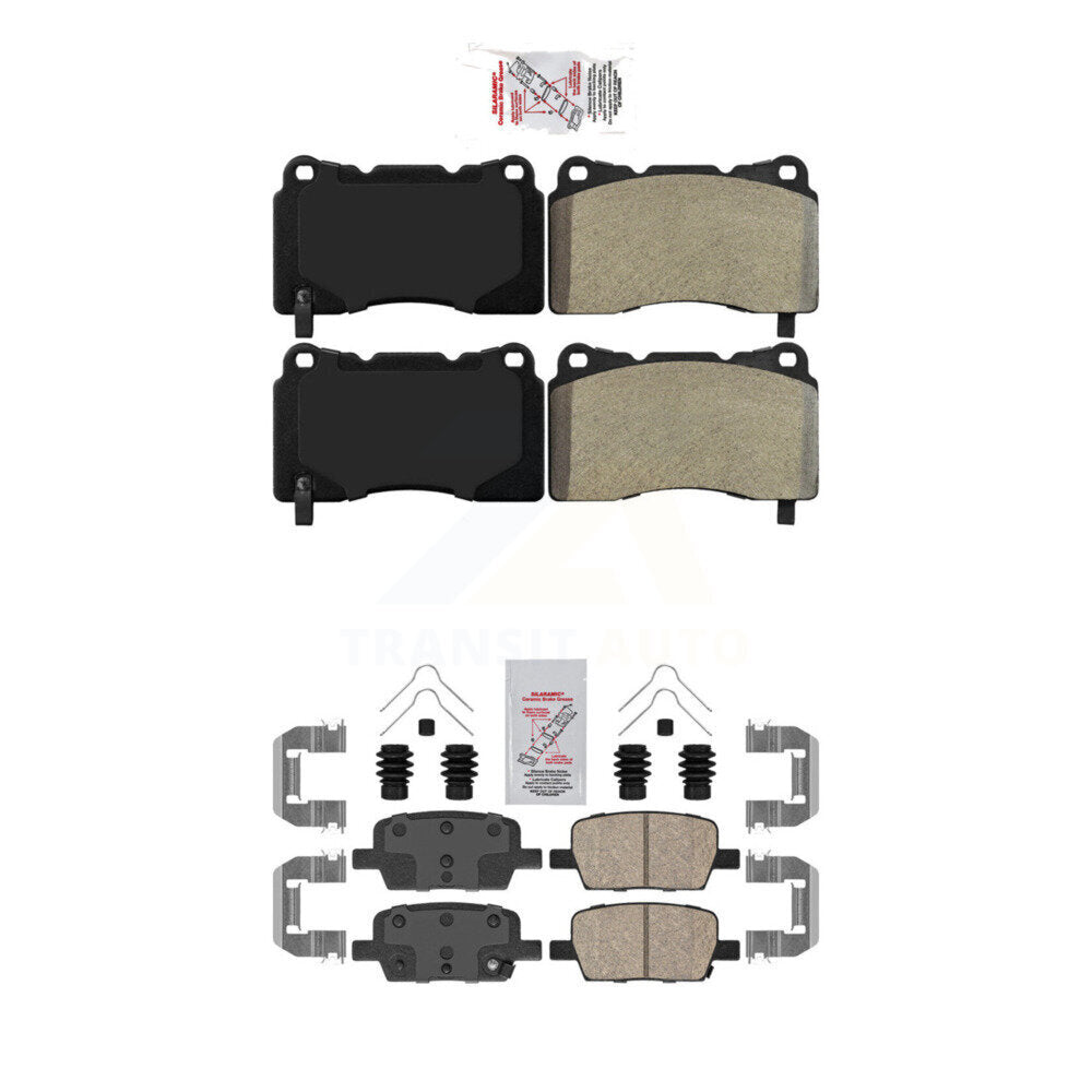 AmeriBRAKES KNF-100578 Disc Brake Pad for 2016-2022 Chevrolet Camaro, Cadillac CT6 - Front and Rear