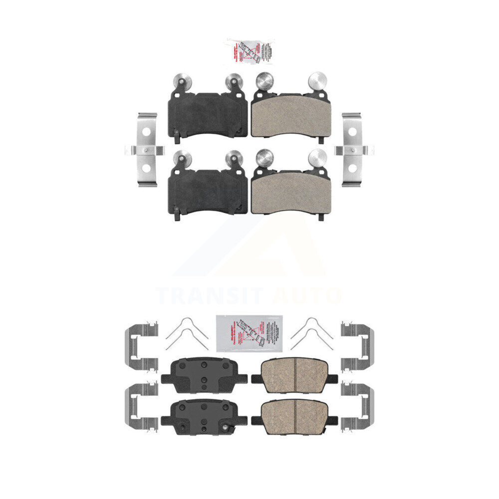 AmeriBRAKES KNF-100581 Disc Brake Pad for 2016-2020 Cadillac CT6 - Front and Rear
