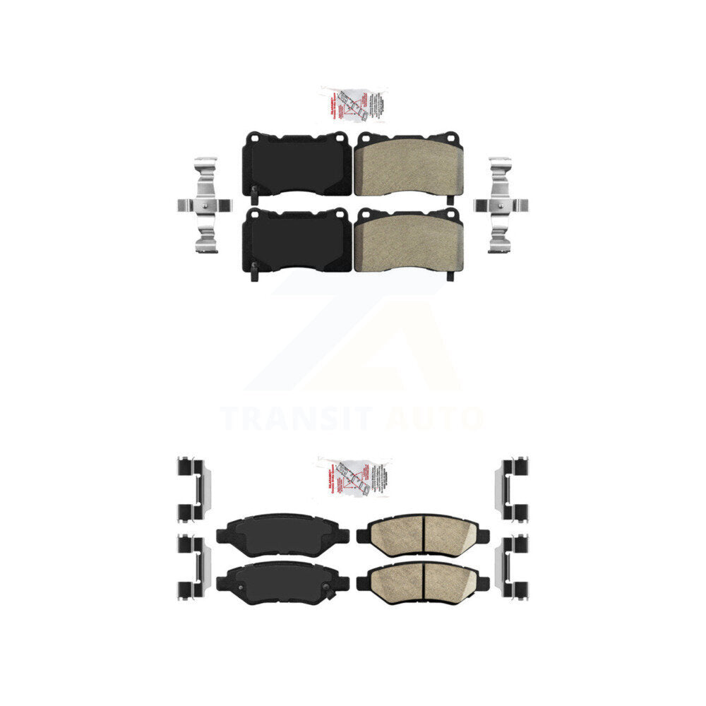 AmeriBRAKES KNF-100582 Disc Brake Pad for 2014 Cadillac CTS - Front and Rear
