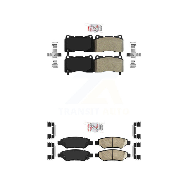 AmeriBRAKES KNF-100582 Disc Brake Pad for 2014 Cadillac CTS - Front and Rear