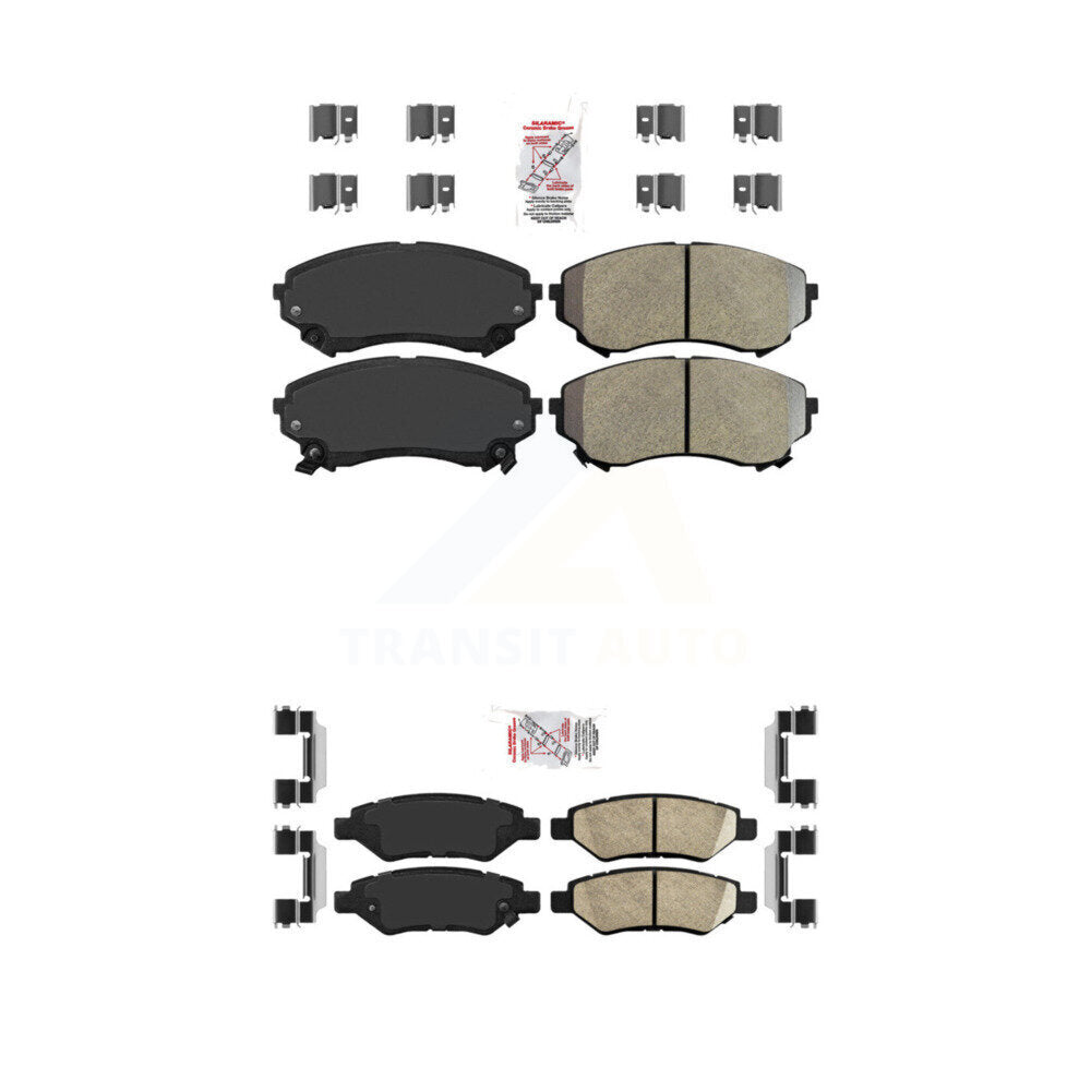 AmeriBRAKES KNF-100583 Disc Brake Pad for 2008-2014 Cadillac CTS - Front and Rear