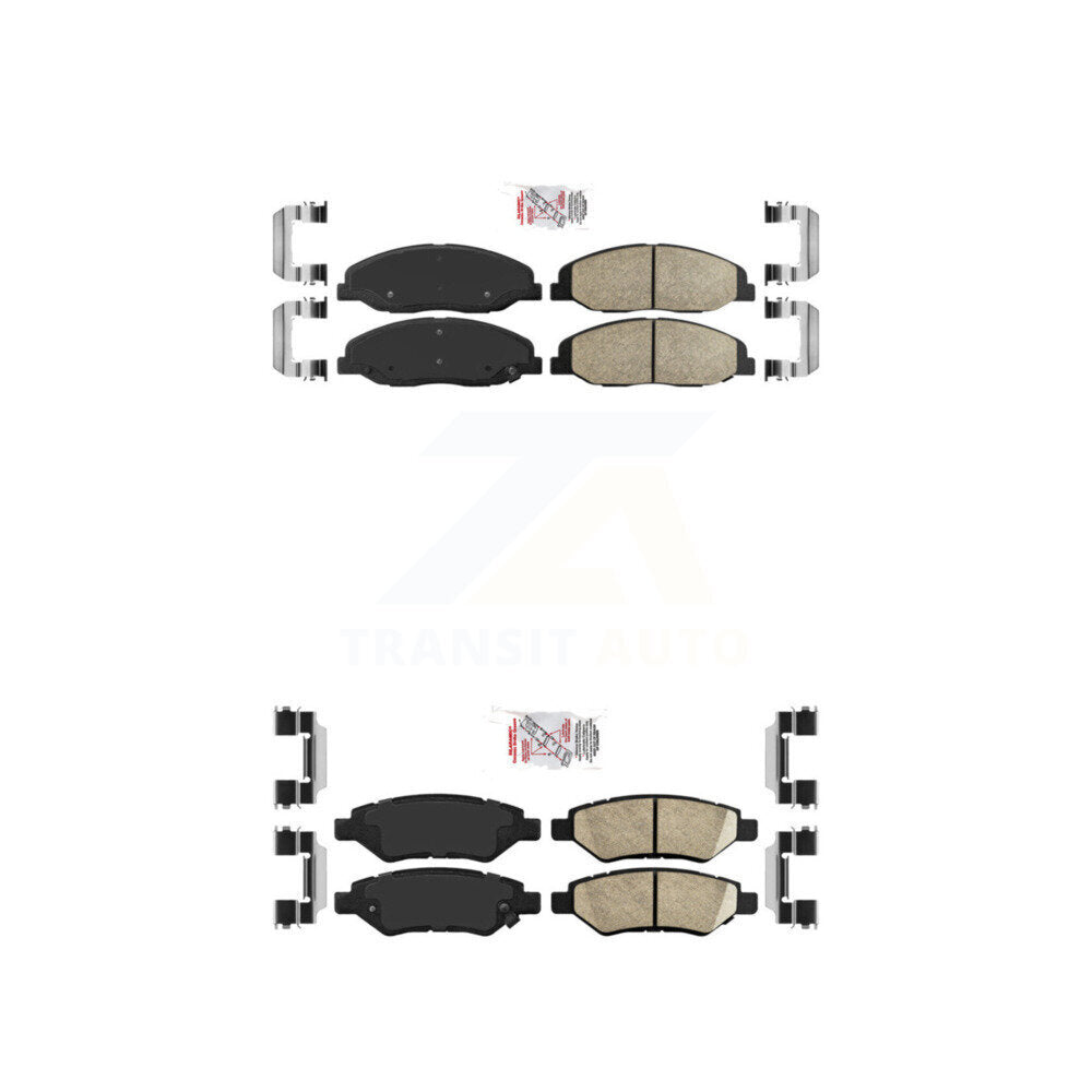 AmeriBRAKES KNF-100587 Disc Brake Pad for 2008-2014 Cadillac CTS - Front and Rear