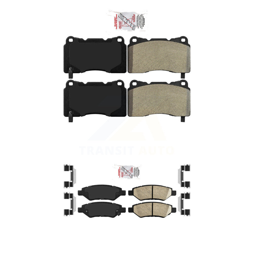 AmeriBRAKES KNF-100590 Disc Brake Pad for 2014 Cadillac CTS - Front and Rear