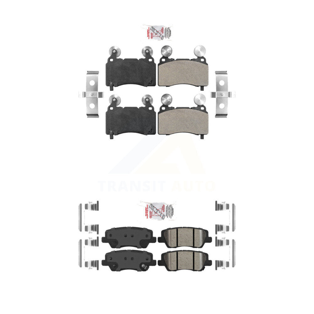 AmeriBRAKES KNF-100591 Disc Brake Pad for 2014-2019 Cadillac CTS - Front and Rear