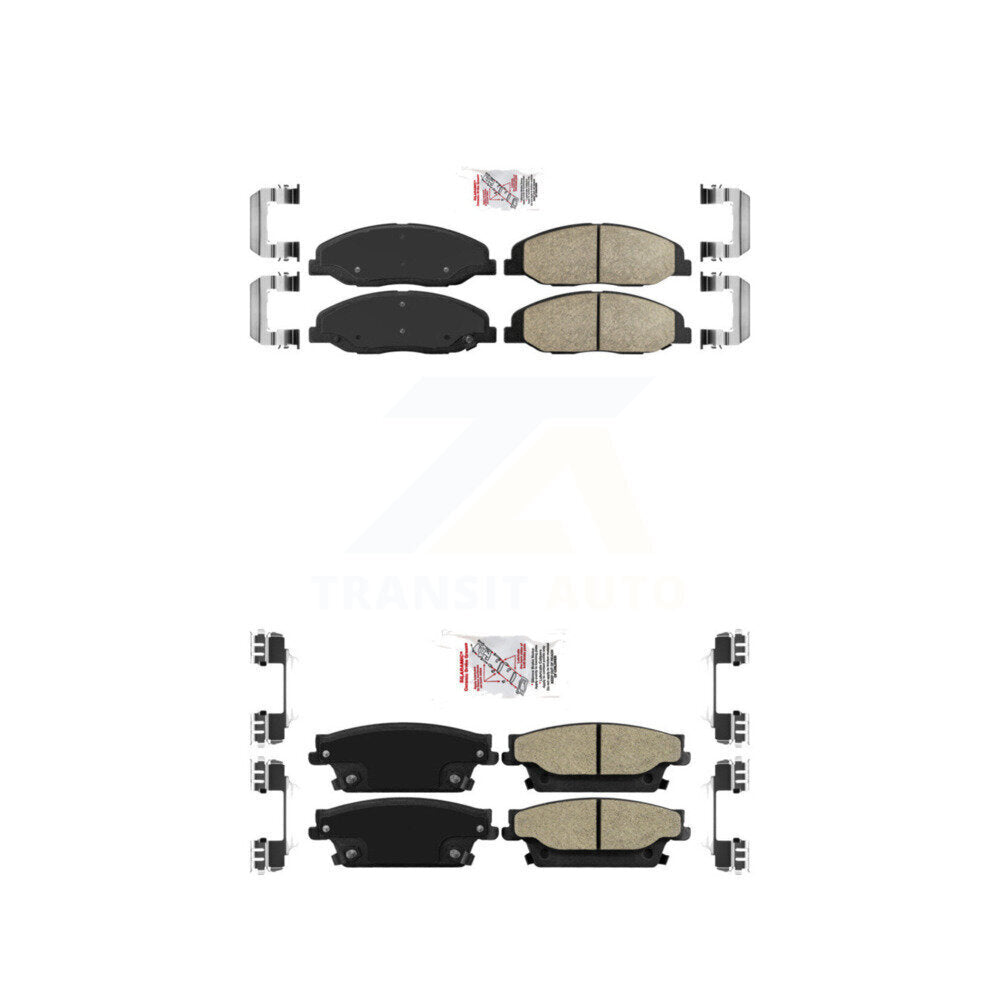 AmeriBRAKES KNF-100593 Disc Brake Pad for 2009-2011 Cadillac STS - Front and Rear