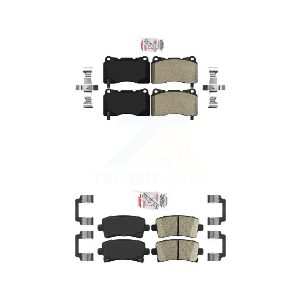 AmeriBRAKES KNF-100594 Disc Brake Pad for 2011-2019 Cadillac XTS, Buick Regal, Saab 9-5 - Front and Rear