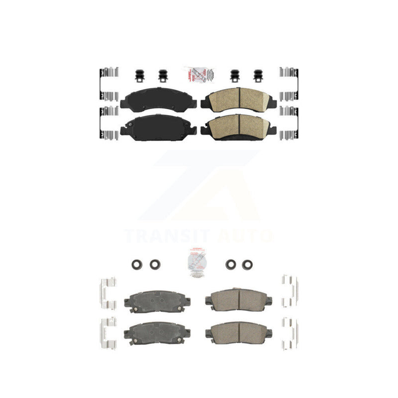 AmeriBRAKES KNF-100595 Disc Brake Pad for 2013-2016 Cadillac XTS - Front and Rear