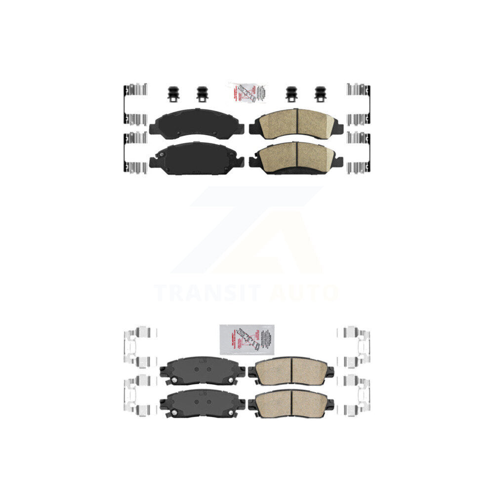 AmeriBRAKES KNF-100596 Disc Brake Pad for 2013-2016 Cadillac XTS - Front and Rear