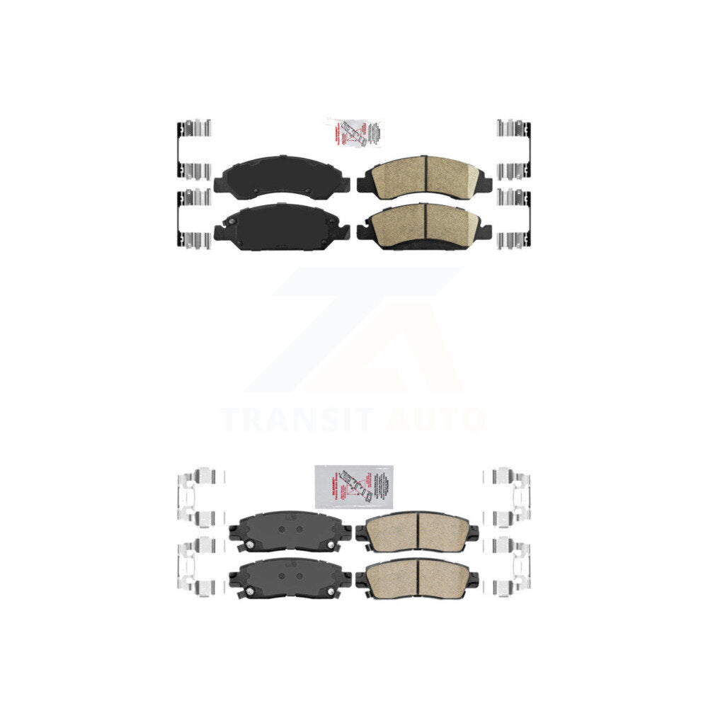 AmeriBRAKES KNF-100599 Disc Brake Pad for 2013-2016 Cadillac XTS - Front and Rear