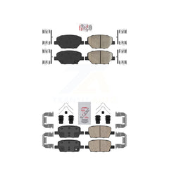 AmeriBRAKES KNF-100600 Disc Brake Pad for 2016-2020 Chevrolet Camaro - Front and Rear